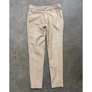 Lululemon Commission Pants Men’s 28x30 Slim Chino Stretch Tan Casual Activewear